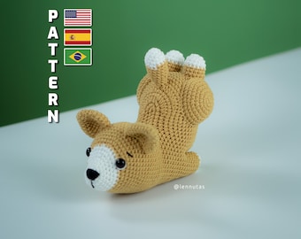 Dog Amigurumi Crochet Pattern Fun Stuffed Animal Pattern English PDF Lennutas