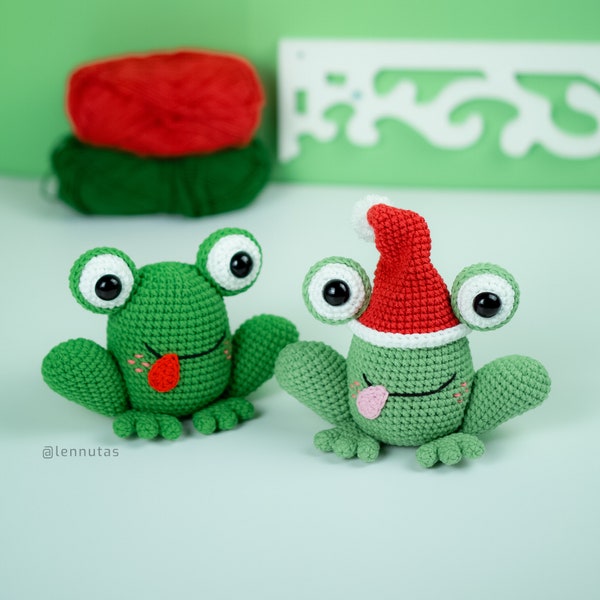 Jelly the Frog Crochet Amigurumi Pattern by Lennutas