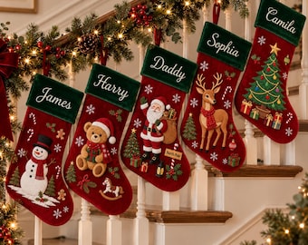 Personalized Velvet Christmas Stockings:Holiday Decorations,2026 Christmas Gifts