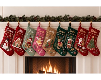 Personalized Velvet Christmas Stockings:Holiday Decorations,2026 Christmas Gifts