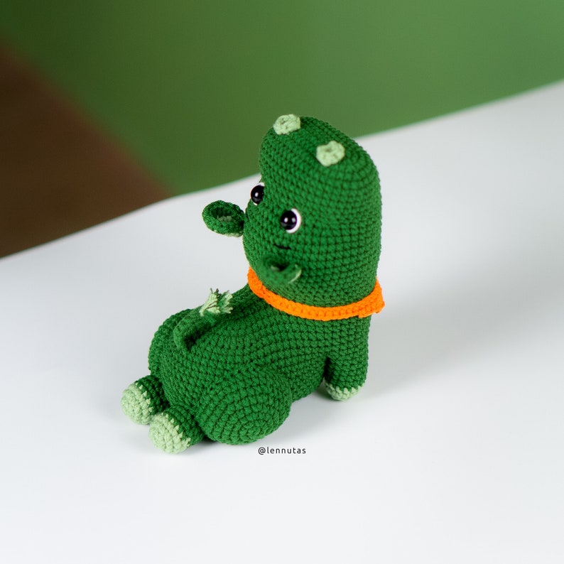 Amigurumi Pattern, Animals Pattern, Amigurumi Toy, Cow, Dinosaur, Elephant, Hippo, Lennutas image 6