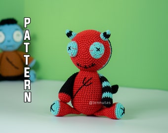 Häkelanleitung Teufel Amigurumi PDF Lennutas