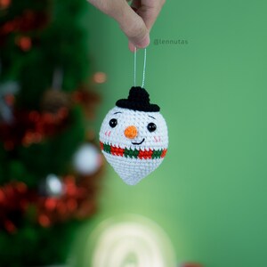 Crochet Patterns Set of 5 Cute Christmas Ornament Characters image 2