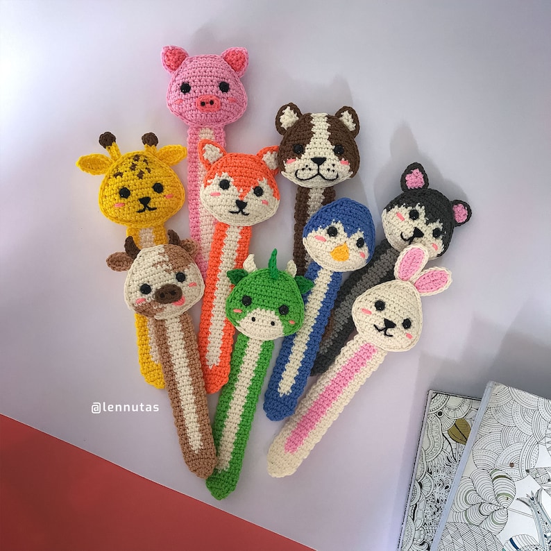 Animals Bookmark Crochet Pattern 9 Amigurumi Patterns ENGLISH PDF File image 1