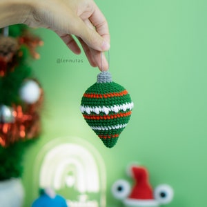 Crochet Patterns Set of 4 Christmas Ornament Balls & Snail image 6