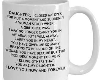 Por siempre mi hija. Mi alegría: un vínculo que se forjó con fuerza en esta taza