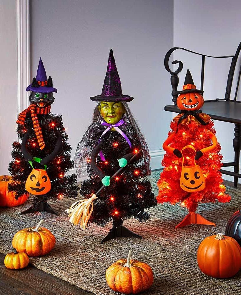 LED Lighted Halloween Tree Halloween Decor Halloween Etsy