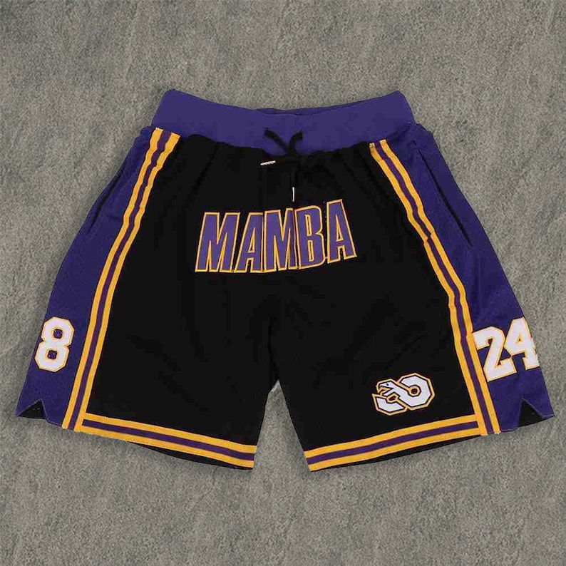 Lakers Mamba Shorts Embroidered | Etsy