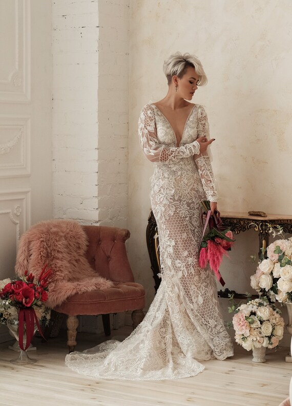 Brautkleid Olivia Perfioni Bohobrautkleid Brautkleid Mit Etsy