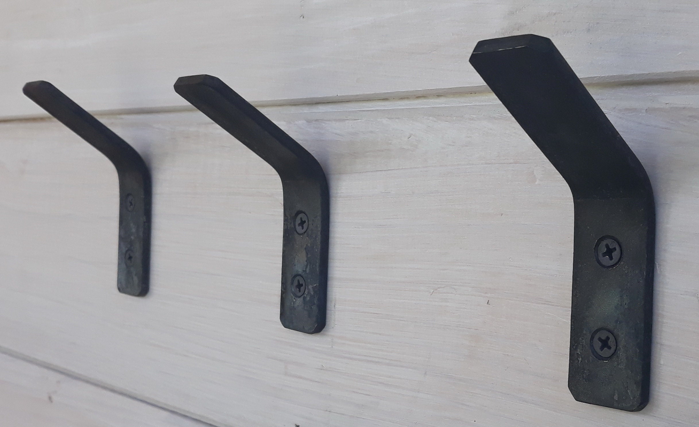 Metal Wall Hooks Coat Hooks Steel Coat Hooks Black Metal Etsy