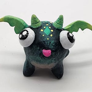 Fantastikle Forest Friends Creature Nature Spirit Forest Faerie Fairytale Figurine Magical Cute Polymer Clay Handmade Sculpture dragon
