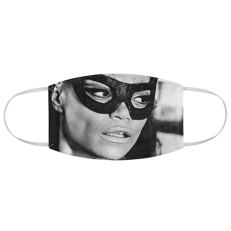 Eartha Kitt Catwoman Fabric Face Mask Catwoman Face Mask Etsy