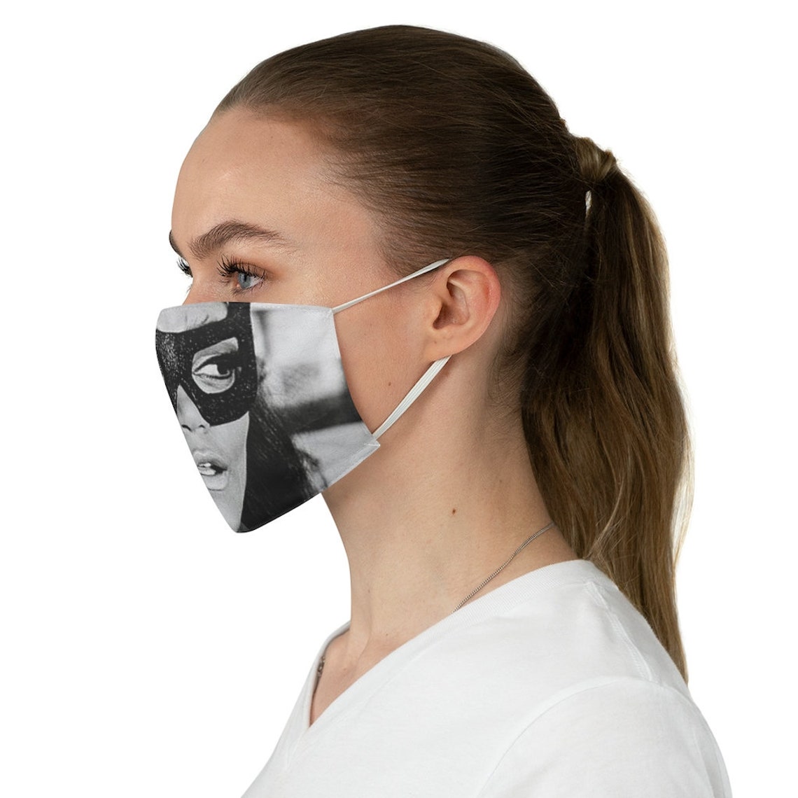 Eartha Kitt Catwoman Fabric Face Mask Catwoman Face Mask Etsy