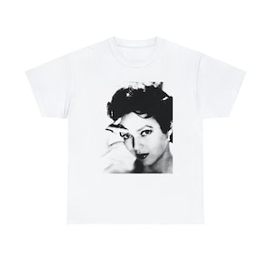 Dorothy Dandridge Timeless Black & White Print Heavy Cotton Tee| Dorothy Dandridge T-Shirt   Sizes S - 5XL |Black Icons T-Shirt