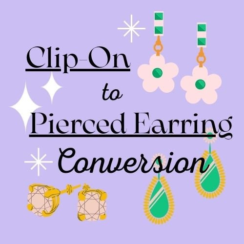 Clip-On to Pierced Earring Conversion
