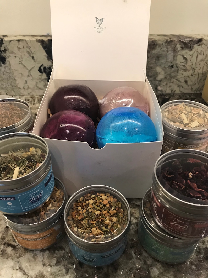 Tea Bombs various flavors. Etsy