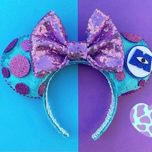 The Blue Monster- Handmade Mouse Ears