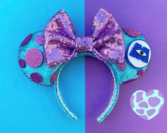 The Blue Monster- Handmade Mouse Ears