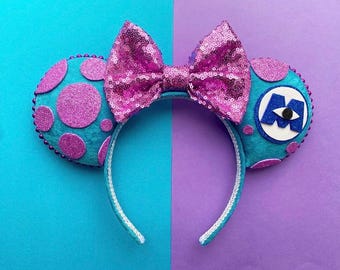 The Blue Monster- Handmade Mouse Ears