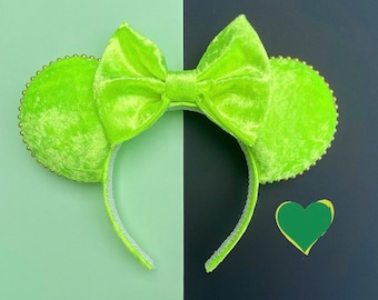 The Green Velvet- Handmade Mouse Ears