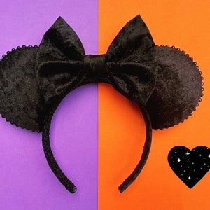 The Black Velvet- Handmade Mouse Ears