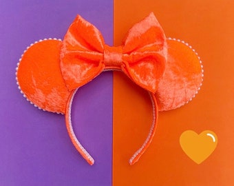 The Orange Velvet- Handmade Mouse Ears