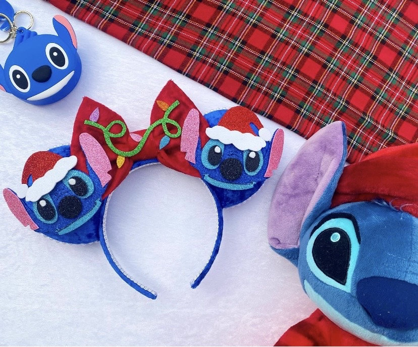 The Santa Stitch- Handmade Mouse Ears - Etsy display picture 2