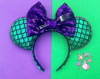 The Green Mermaid- Handmade Mouse Ears