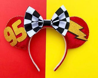 The Cars McQueen- Handmade Mouse Ears