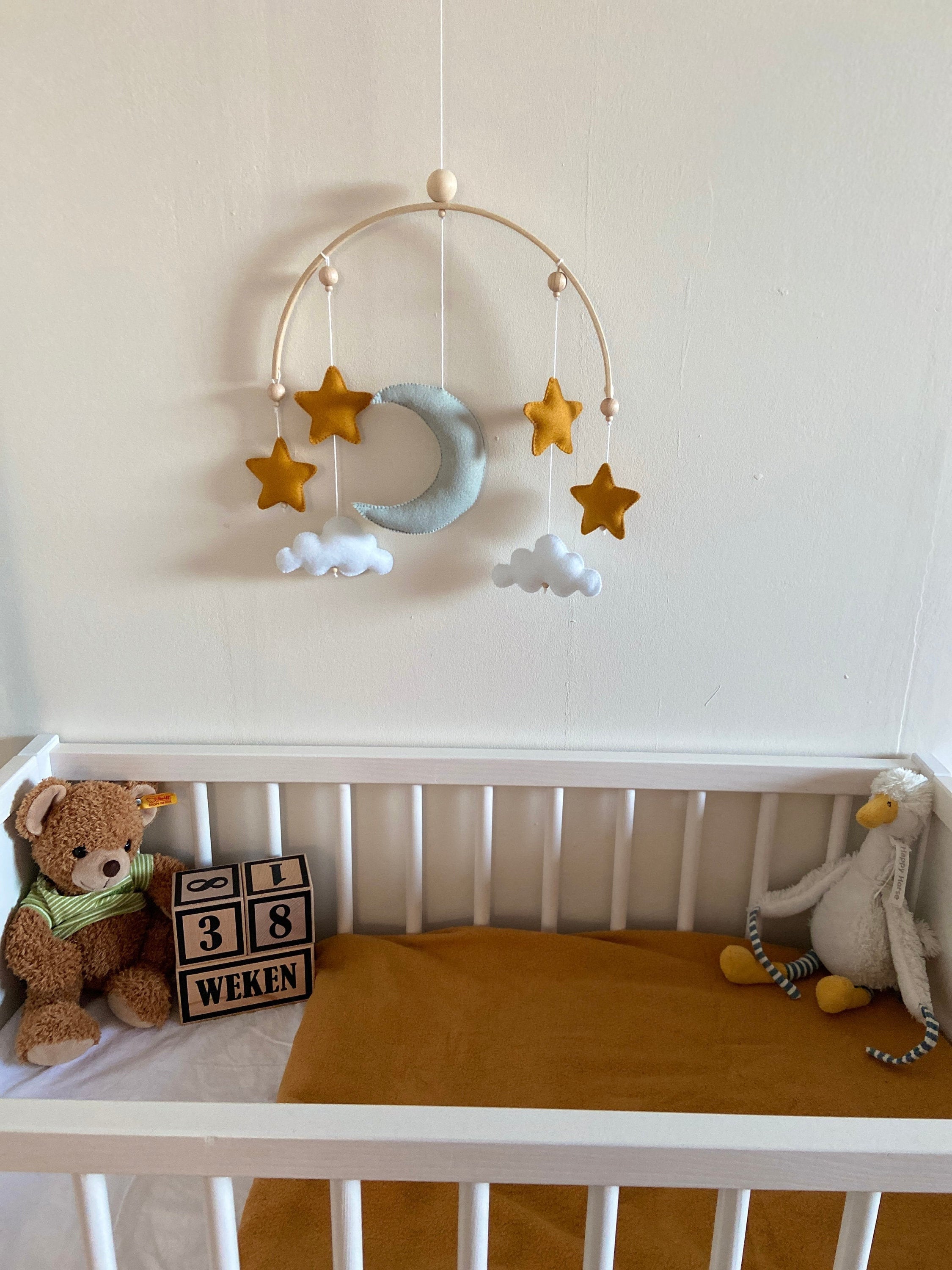 Diverse Verdorie het winkelcentrum Baby Mobile Rainbow / Moon and Stars / Wall Hanger / Nursery - Etsy