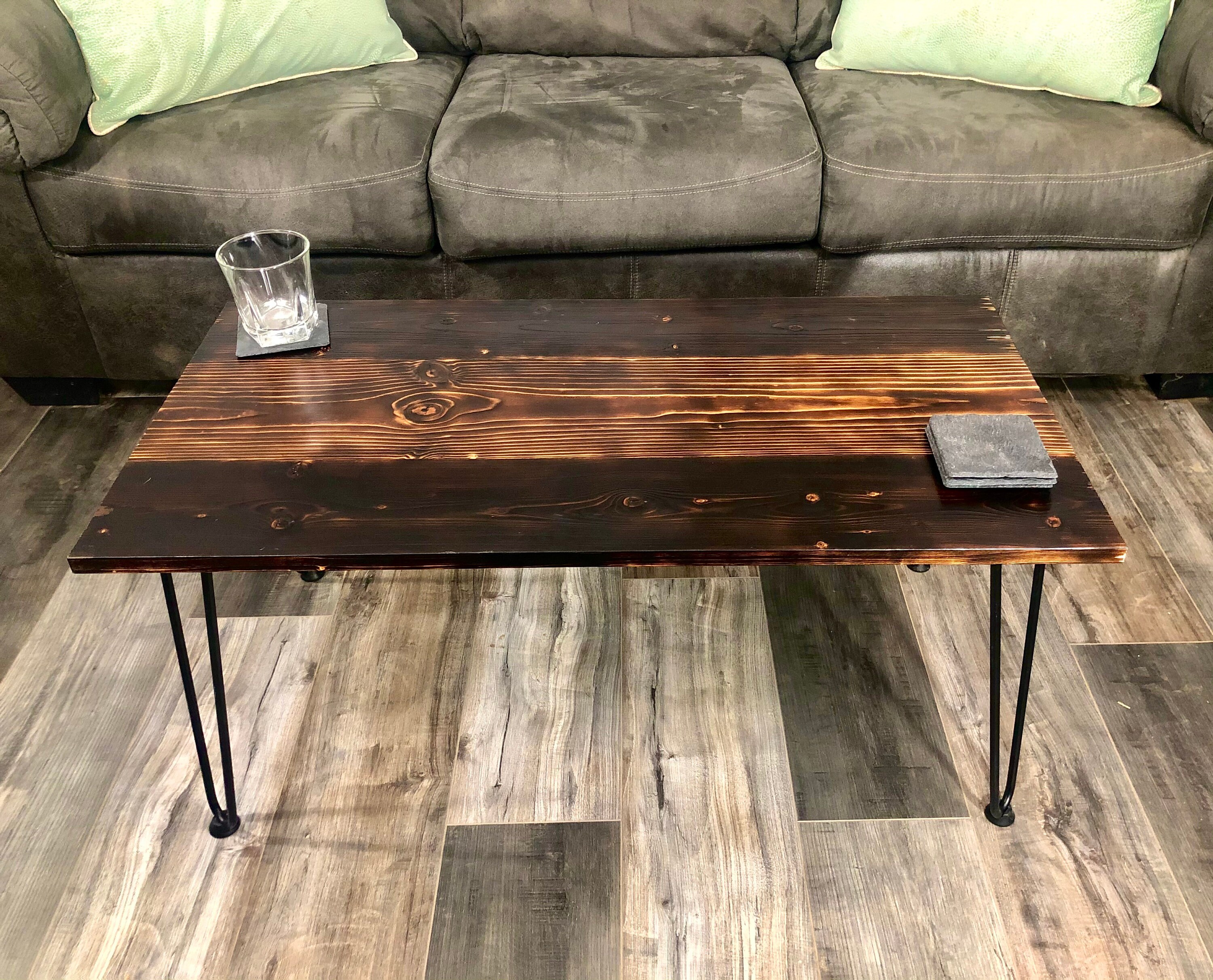 Mesa de centro rústica cabaña de madera barn de madera | Etsy