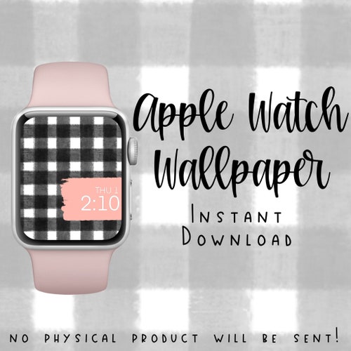 Buffalo Plaid Apple Watch Wallpaper Fall Apple Watch Etsy