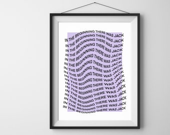 THERE WAS JACK Print - techno club rave house music wall art