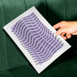 THERE WAS JACK Print - techno club rave house music wall art