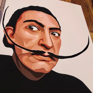 Salvador Dalí - Portrait Art Giclée Print