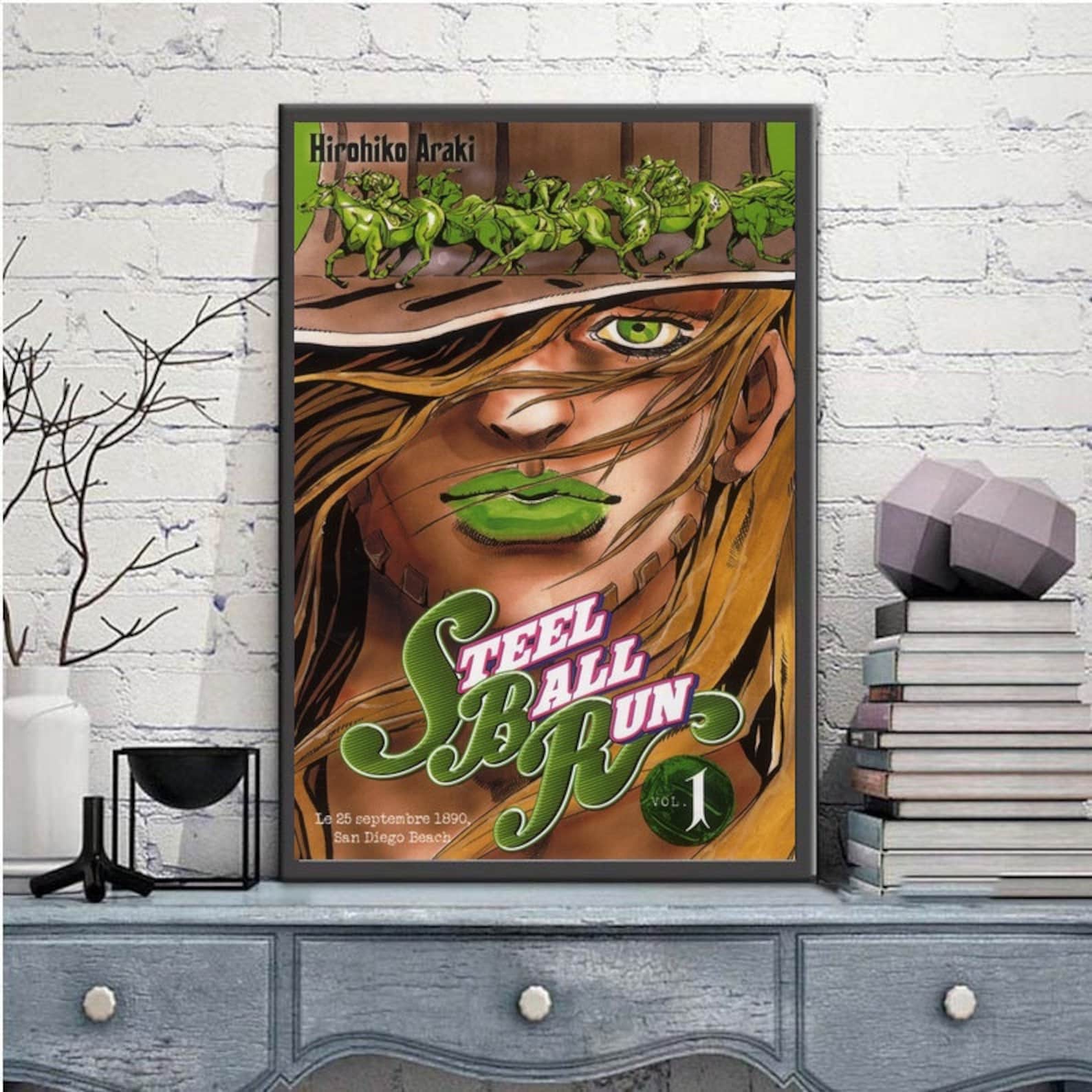 Steel Ball Run Anime Poster Canvas Poster And Prints Etsy