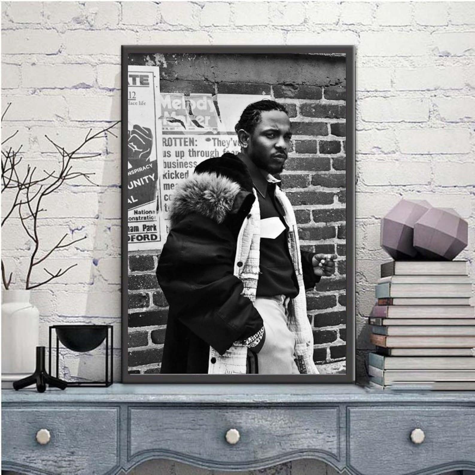 Kendrick Lamar Poster Canvas Painting Posters And Prints Etsy