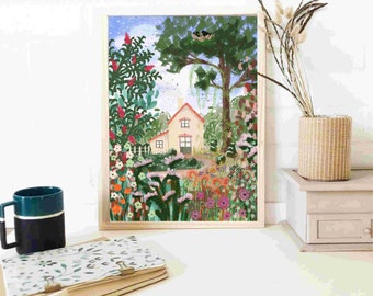 Illustration "My beautiful garden"