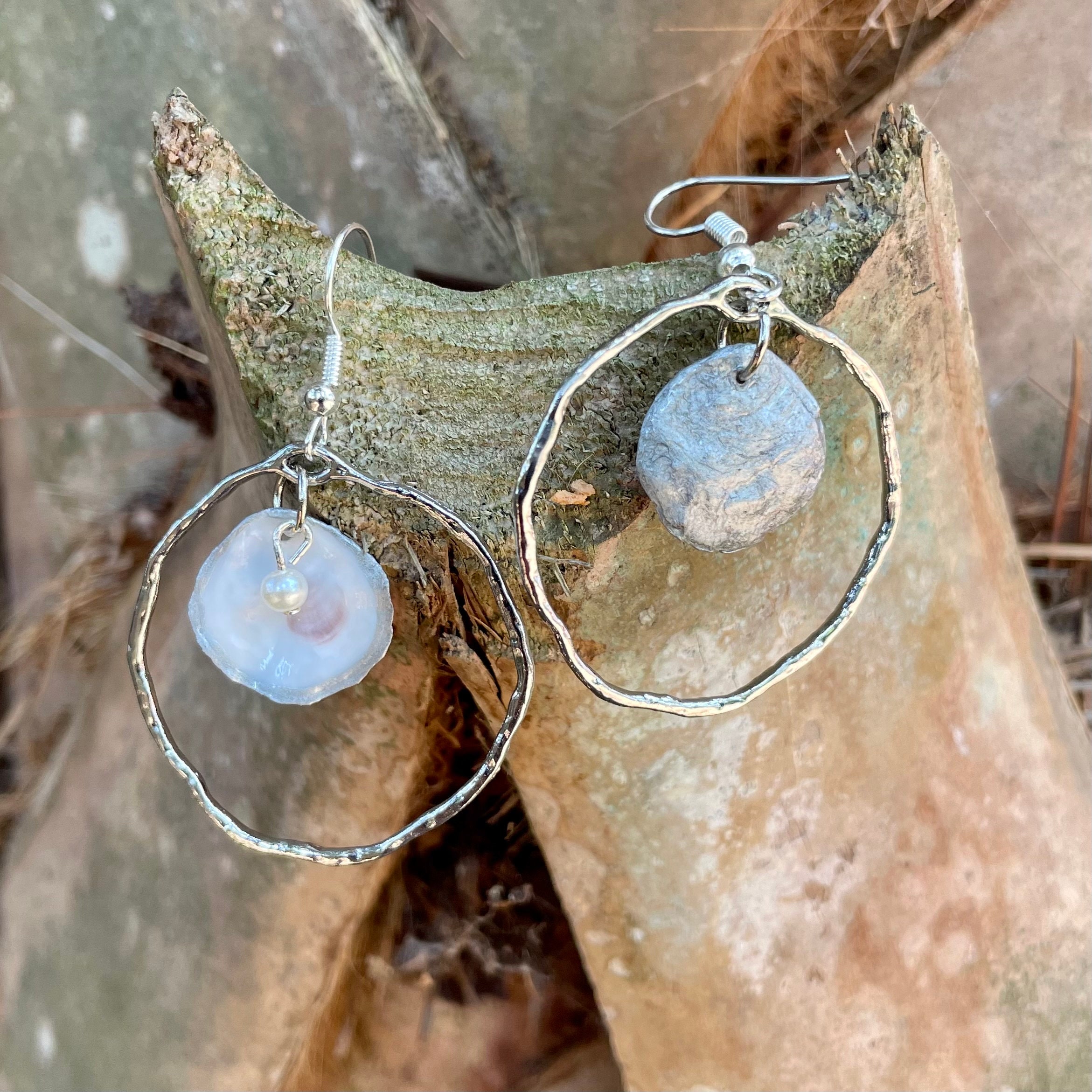 Louise Oyster Shell Hook Earrings main image 0