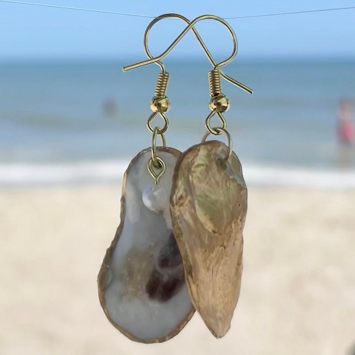 Oyster shell earrings Clearance