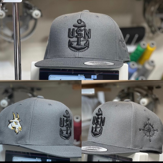 Navy CPO SCPO MCPO Puff Design Snapback 