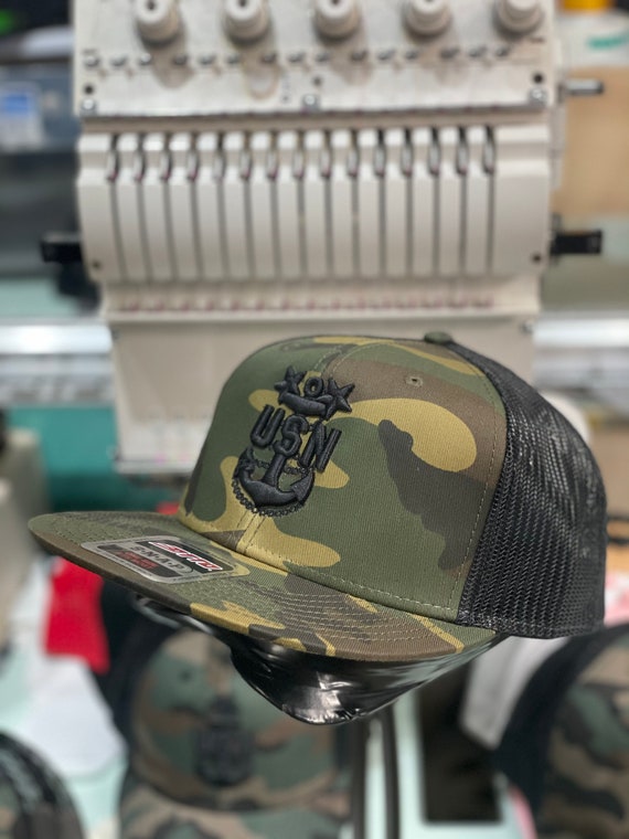 Navy Camo Master Chief Puff Design 
