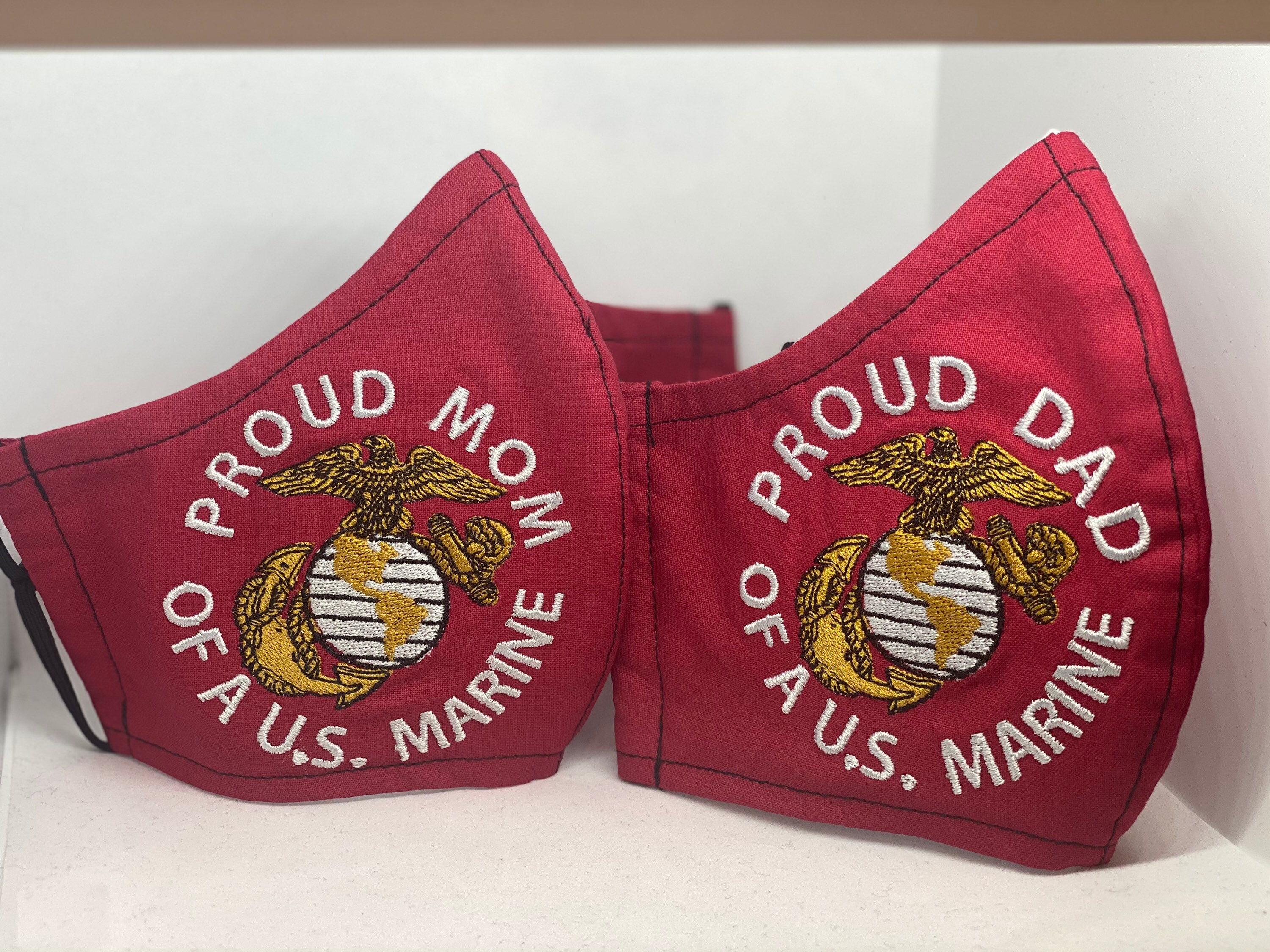 US Marine Mom, Dad, Sister, Brother, Wife. Embroidered. 100% Cotton, …