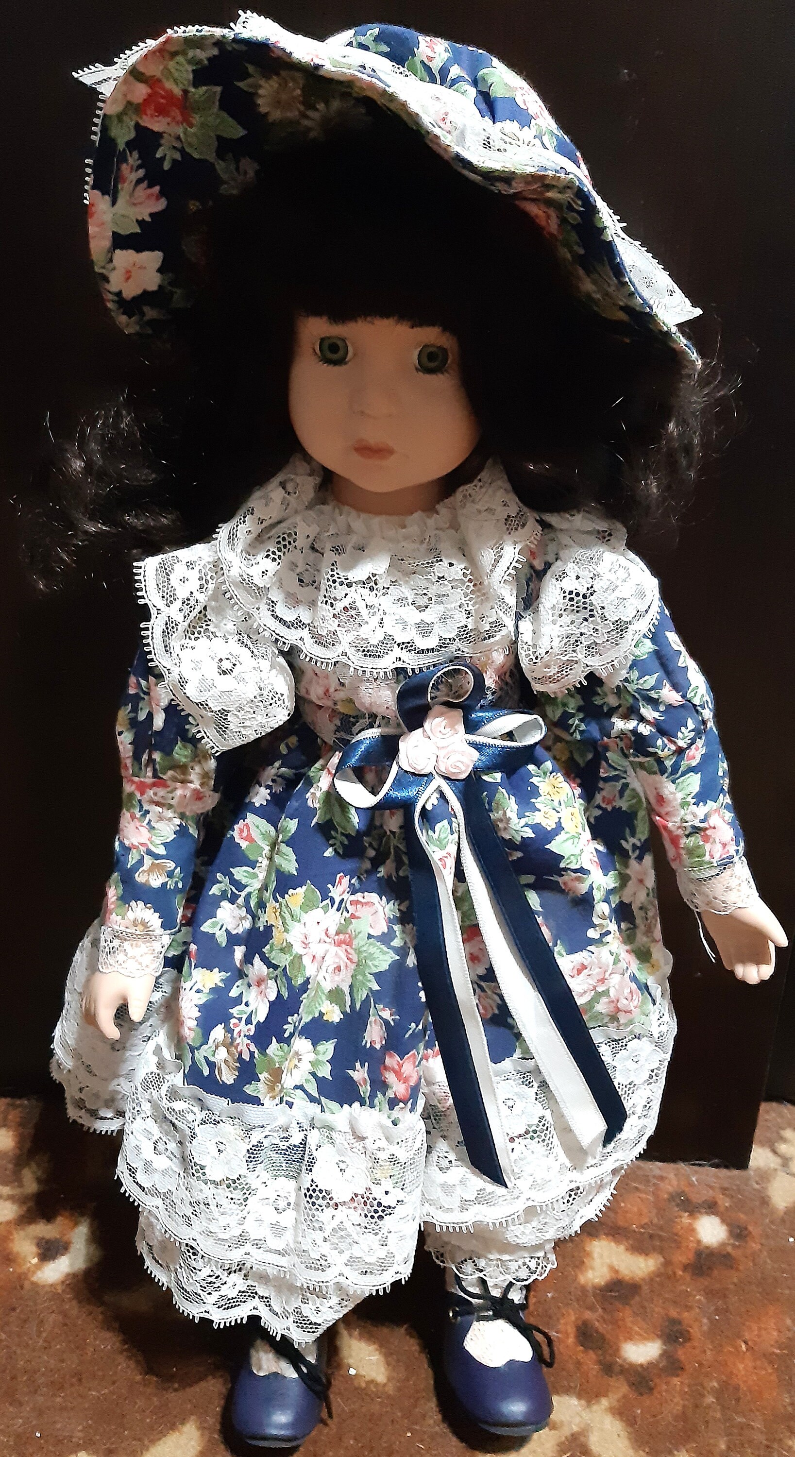 The Promenade Collection Porcelain Doll Elizabeth & Stand Etsy Israel