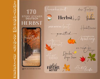 170 Adesivos para Histórias do Instagram Outono Outono Casa Abóboras Clima Papel de Parede Alemão png Storysticker