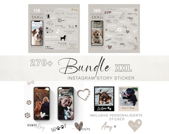 270+ Instagram Story Sticker Bundle Dog Hunde Pets Dogmom Puppy love Storysticker Haustier Hunde liebe Dogs Gotcha day digital png