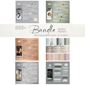 820+ Instagram Story Sticker Bundel Dagelijkse Koffie Dagelijkse Eten Frames Patches Weekdagen Basis Planten Penseelstreken Goedemorgen Achtergrond PNG