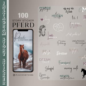 100+  Instagram Story Sticker Pferd Horse Reiten love patches Frames Brush Strokes Storysticker Basic png clipart