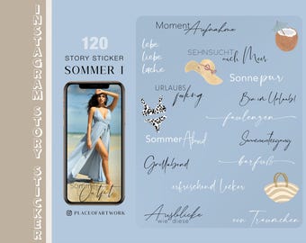120+ Instagram Story Stickers Summer German travel Holiday vacation Family love Storysticker basic png Stickers