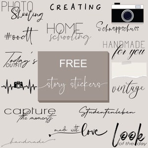 130 Instagram Story Stickers xxl Edition Mixed Basic Daily Mix Bundle Elements Lettering Storysticker family love png image 10